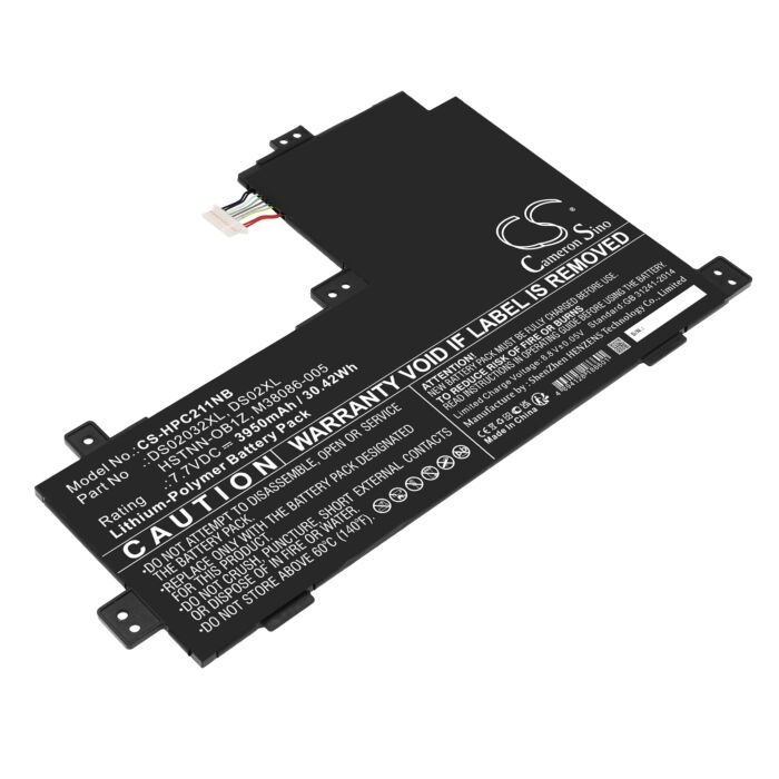 3950mAh for HP 40Q85UA,Chromebook X2 11-DA0013DX,3G0N5UA,Chromebook X2 11-DA0023DX,3G0N5UAR,42U52UA,Chromebook X2 11-DA0097NR,42U52UAR,4L2M7PA,Chromebook x2 11