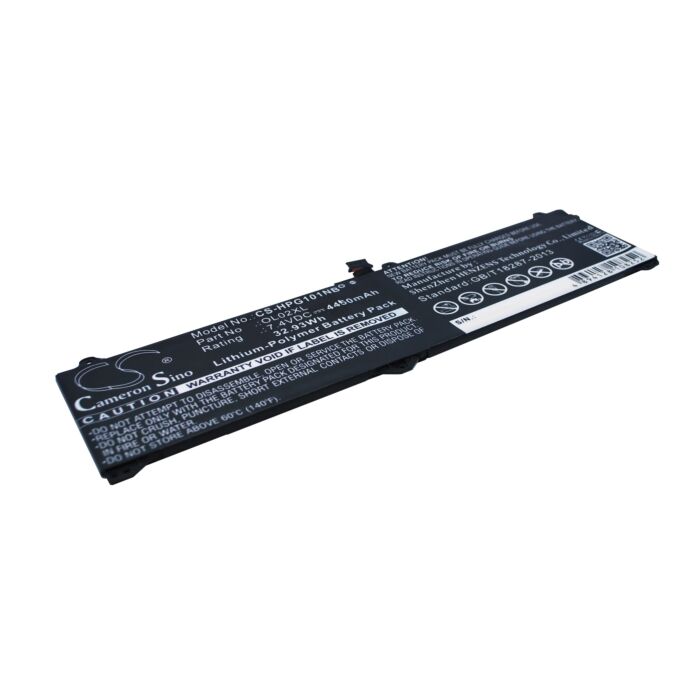 4450mAh for HP Elite x2 G1,Elite x2 1011 G1,L8L94PA,L4H91AW,Elite x2 1011 G1(J8W02AV),Elite x2 1011 G1(L5G45EA),Elite x2 1011 G1(L5G77EA),Elite x2 1011 G1(M5T71PA),Elite x2 1011 G1(L0U13AA),Elite x2 1011 G1(L5G47EA)