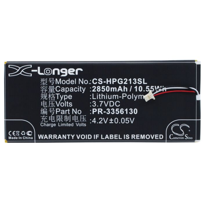 2850mAh for HP Slate 7 G2 1311,Slate 7 G2 1315