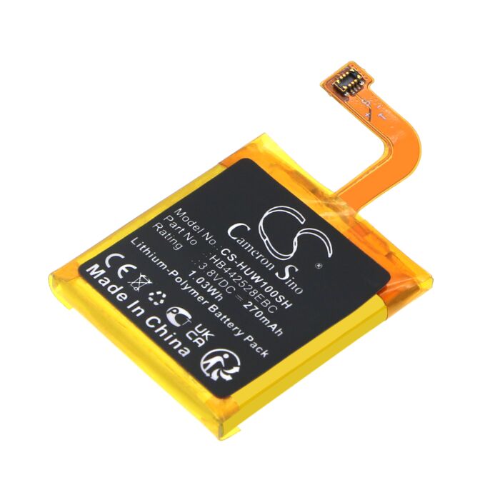 Replacement Battery for Huawei Watch 1, HB442528EBC, Li-Polymer 300mAh