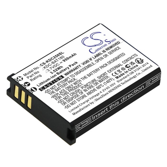 950mAh for KOAMTAC KDC-250,KDC-300