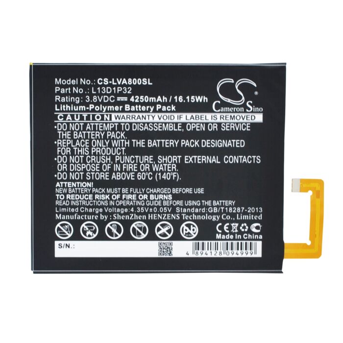 4250mAh for Lenovo IdeaPad A8,IdeaPad A8-50,IdeaPad A5500,TAB3 8