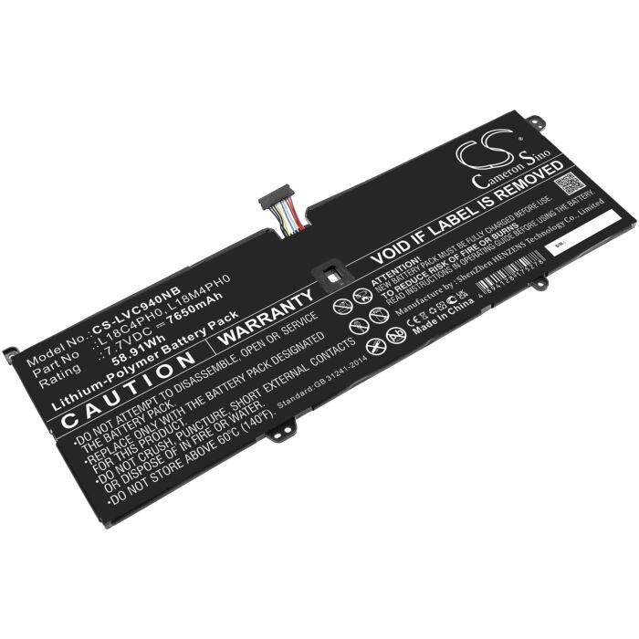 7650mAh for Lenovo Yoga C940-14IIL 81Q90019JP,Yoga C940-14IIL 81Q90040RM,Yoga C940-14IIL 81Q900ASSA,Yoga C940-14IIL 81Q9001UJP,Yoga C940-14IIL 81Q9003CIX,Yoga C940-14IIL 81Q900A1AX,Yoga C940-14IIL 81Q9002DSA,Yoga C940-14IIL 81Q90096PG,Yoga C940-14IIL 81Q9