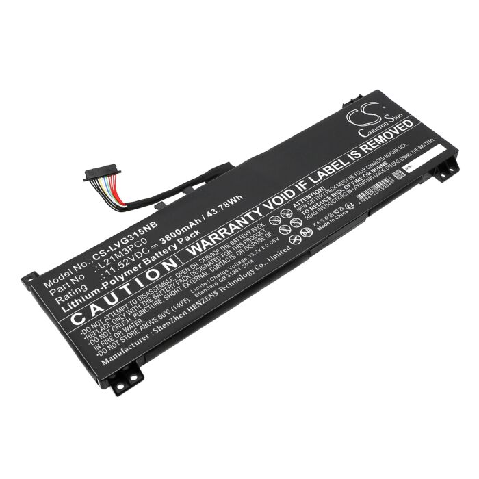 3800mAh for Lenovo IdeaPad Gaming 3 15ARH7 82SB0071TA,IdeaPad Gaming 3 15ARH7 82SB00DPBM,IdeaPad Gaming 3 15IAH7 82S900BSKR,IdeaPad Gaming 3 15ARH7 82SB0026MX,IdeaPad Gaming 3 15ARH7 82SB00NAAD,IdeaPad Gaming 3 15IAH7 82S9006DID,IdeaPad Gaming 3 15IAH7 82