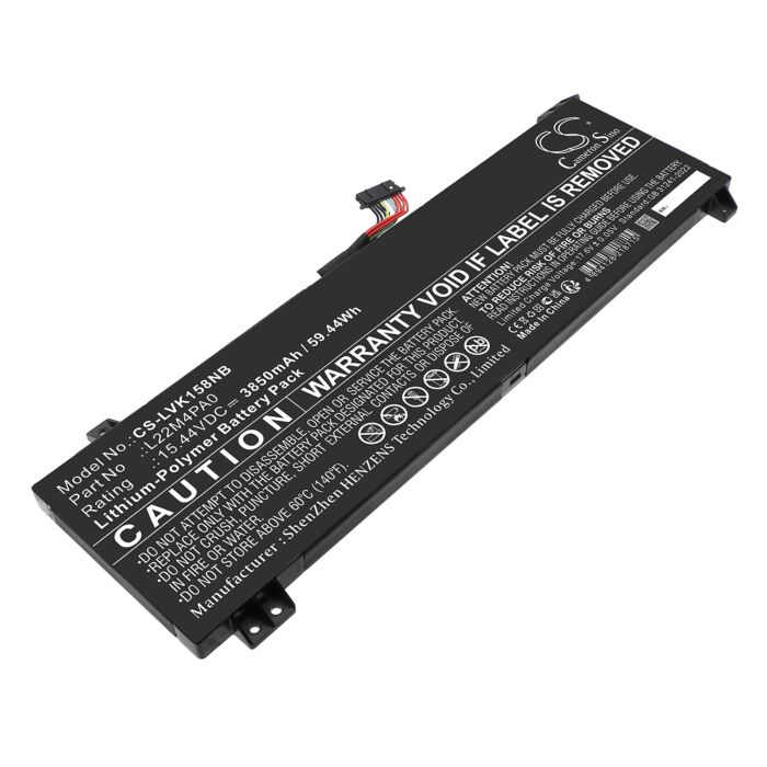 Replacement Battery for Lenovo L22B4PA0, L22C4PA0, L22D4PA0, L22L4PA0, L22M4PA0, L22X4PA0, Li-Polymer 3850mAh, 15.44V