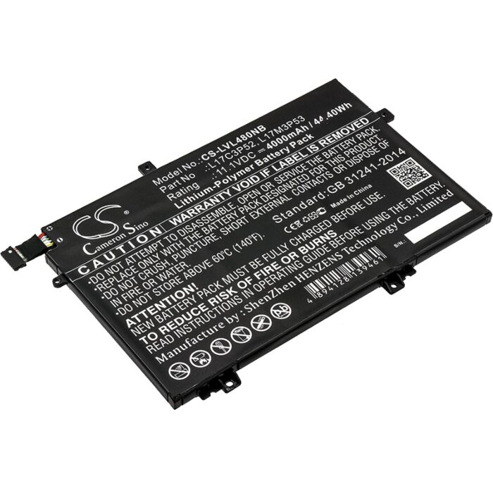 4000mAh for Lenovo ThinkPad L480,ThinkPad L580,20LS001WAU,20LS0016MH,20LS0015UK,20LSS09C00