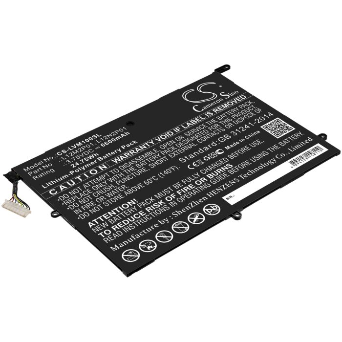 6600mAh for Lenovo ThinkPad Tablet 2 3679 - 10.1,Miix 10,Z2760