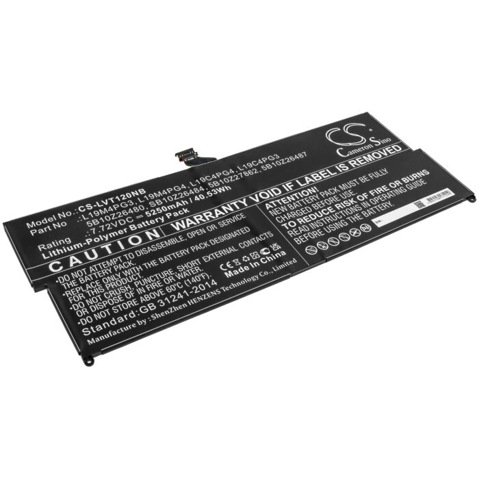 5250mAh for Lenovo ThinkPad X12 Detachable