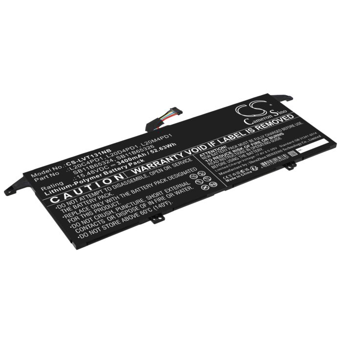 3400mAh for Lenovo ThinkBook 13x ITG 20WJ002LGE,ThinkBook 13x ITG 20WJ002JBM,ThinkBook Plus G2 ITG 20WH000HCY,ThinkBook 13x ITG 20WJ004QID,ThinkBook 13x ITG 20WJ001GAD,ThinkBook Plus G2 ITG 20WH001EMZ,ThinkBook 13x ITG 20WJ001JPG,ThinkBook 13x ITG 20WJ002