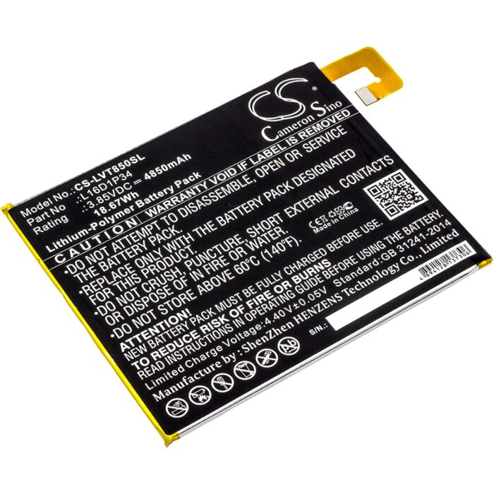4850mAh for Lenovo Tab 4,Tab4,ZA2B0009US,TB-8504F,TB-8504X,TAB4 8,TB-8504N,TAB4 8 plus,TB-8704x,TB-8504L