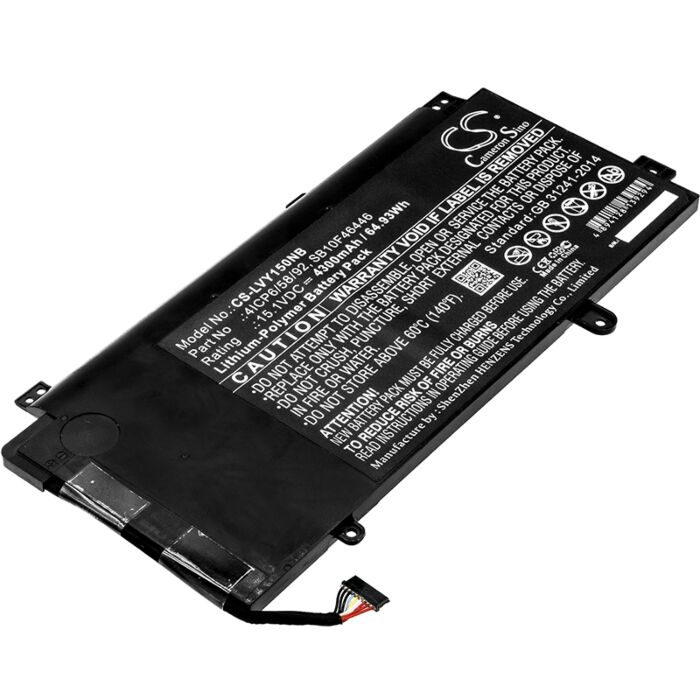 4300mAh for Lenovo ThinkPad Yoga 15,20DQ001KUS,ThinkPad Yoga 15 20DQ0038GE,ThinkPad Yoga 15 20DRS02AGE,ThinkPad Yoga 15 20DQ003RGE,ThinkPad Yoga 15 20DQ,ThinkPad Yoga 15 20DR