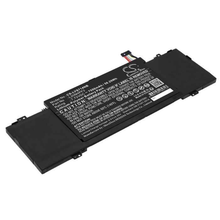 7550mAh for Lenovo Yoga Slim 7 Carbon 14ACN6 82L0005BVN,Yoga Slim 7 Carbon 14ACN6 82L0005DGE,Yoga Slim 7 Carbon 14ACN6 82L0005RMX,Yoga Slim 7 Carbon 14ACN6 82L0CTO1WWDEDE0,Yoga Slim 7 Carbon 14ACN6 82L0004PIN,Yoga Slim 7 Carbon 14ACN6 82L00026PH,Yoga Slim