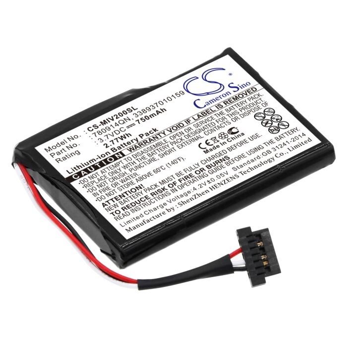 750mAh for Mitac Mio Moov 200,Mio Moov 200u,Mio Moov 210,Mio Moov 200e