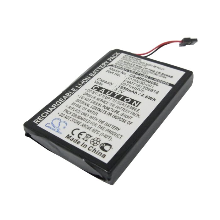 1250mAh for Magellan RoadMate 2000,RoadMate 2200T,RoadMate 2250T,Maestro 3100