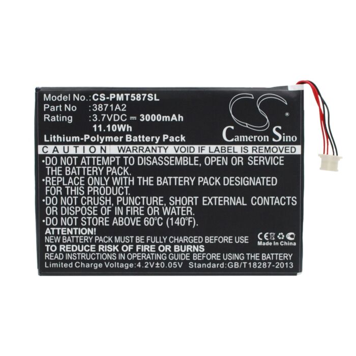 3000mAh for Prestigio Multipad 7.0 Ultra Duo,PMT5877C