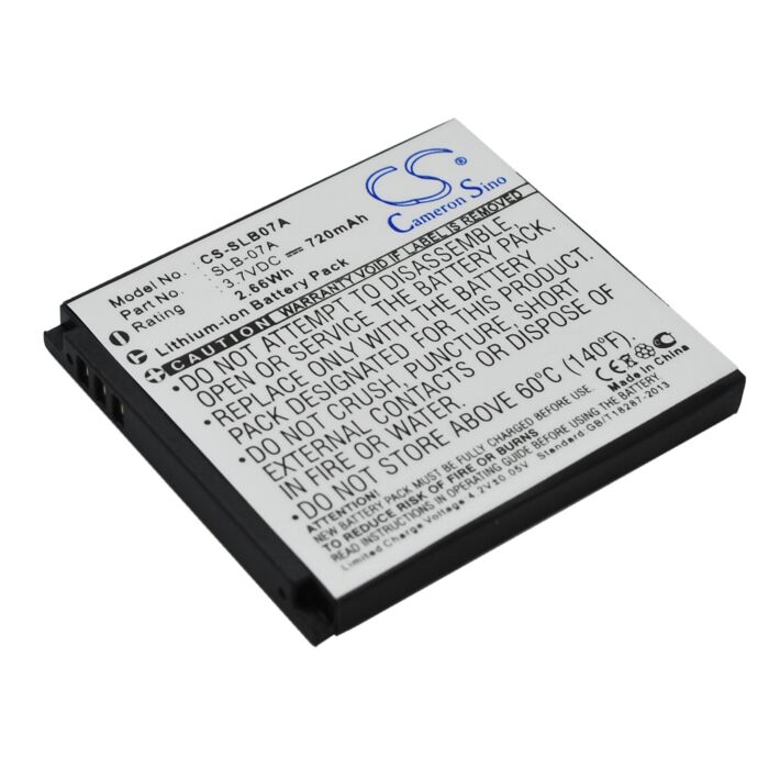 720mAh for Samsung ST50,ST500,ST550,TL100,TTL-20,TL205,TL210,TL220,TL225,ST600