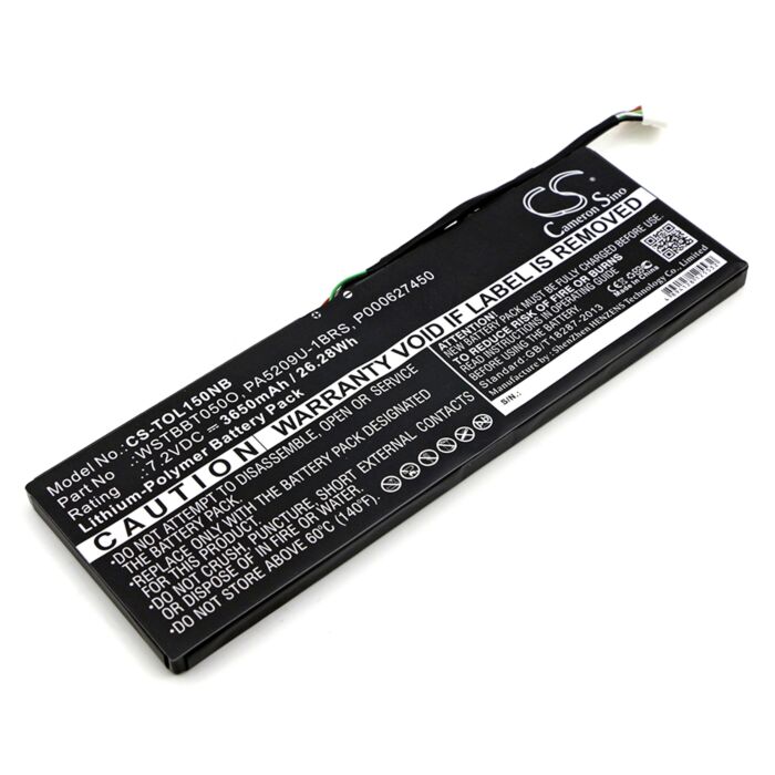 3650mAh for Toshiba Satellite L10T,Satellite L10W,Satellite L10W-B,Satellite L10W-b1200,Satellite L10W-CBT2N0,Satellite L15W,Satellite L15W-B,Satellite L15W-B1302