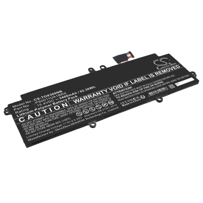 3400mAh for Dynabook Portege X30L-J-15K,Portege X30L-J-1B3,Portege X30L-K-106,Portege X30L-K-11P,Portege X30L-K-12Y,Portege X30L-K-15C,Portege X30L-J-10J,Portege X30L-J-133,Portege X30L-J-18Z,Portege X30L-K-03X