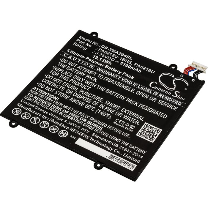 5100mAh for Toshiba Excite A204,Excite A204 AT10-B