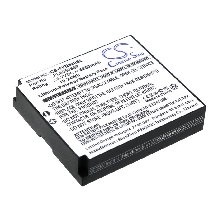 Replaces battery for TwoNav Aventura 500, Aventura, Aventura Motor, 5200mAh