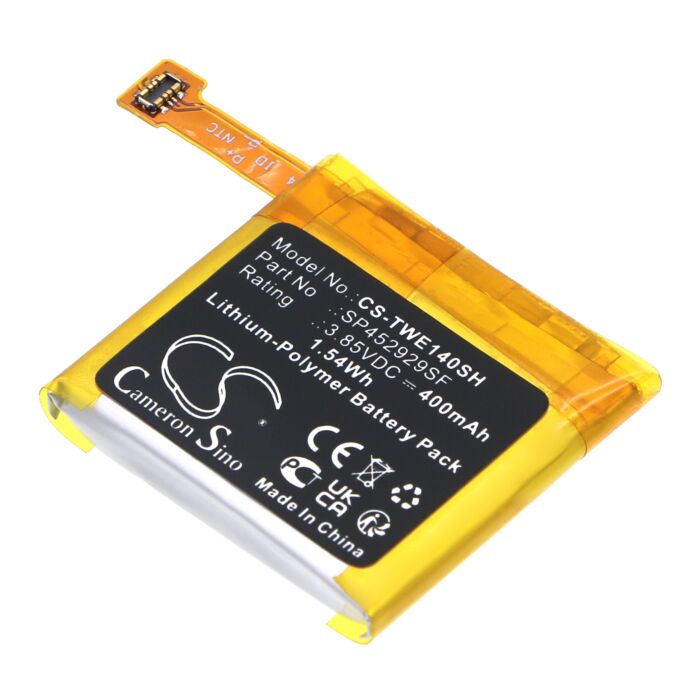 Replacement Battery for Ticwatch Pro, Pro 4G, Li-Polymer 400mAh