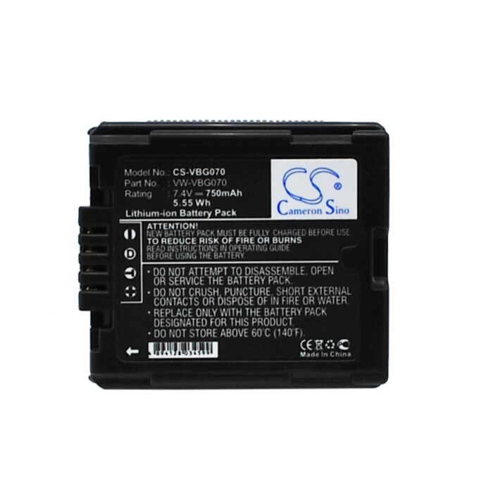 750mAh for Panasonic HDC-SD9,HDC-HS9,HDC-SD5,HDC-SD1,HDC-SX5,SDR-H60,SDR-H40,SDR-H50,SDR-H41,SDR-H200