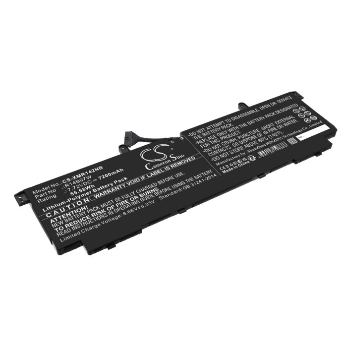 7200mAh for Xiaomi NoteBook Pro 14 2022