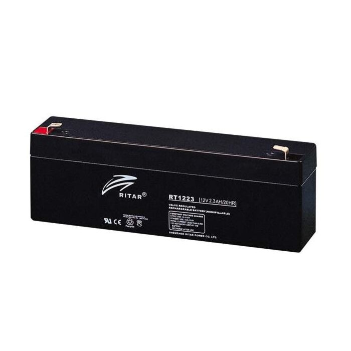RITAR AGM Batteri 12V 2,3AH (178x35x61mm) F1