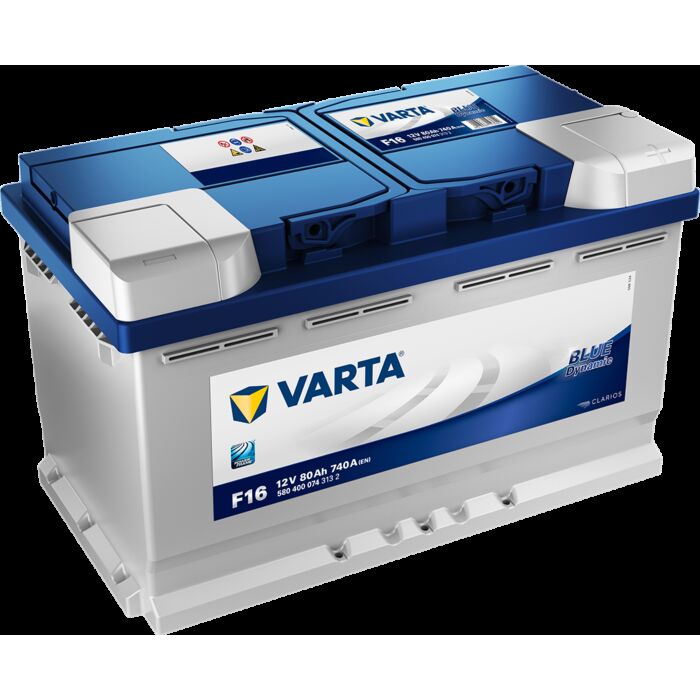 VARTA Blue Dynamic Batteri 12V 80AH 740CCA (315x175x190/190mm) Polstilling 5 - Plusspol til hÃƒÂ¸yre F16