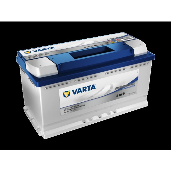 VARTA Fritidsbatteri EFB Batteri 12V 95AH 850CCA (353x175x190/190mm) Polstilling 5 - Plusspol til hÃƒÂ¸yre LED95