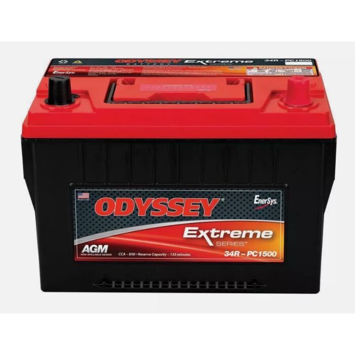ODYSSEY 34R-PC1500 AGM Batteri 12V 68AH 850CCA (276x172x202mm) Polstilling 5 - Plusspol til hÃƒÂ¸yre
