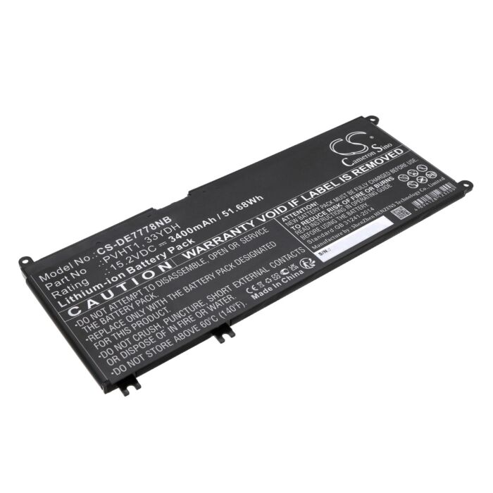Batteri for Dell P72F, P72F001, P72F002, PVHT1...