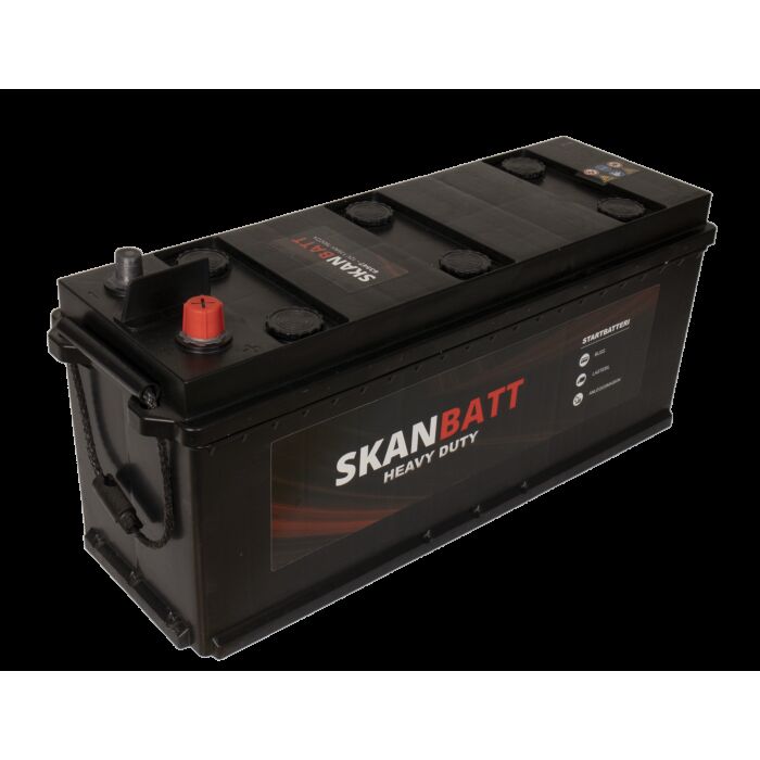 SKANBATT Startbatteri 12V 135AH 760CCA (514x175x210/226mm) Polstilling 5 - Plusspol til hÃƒÂ¸yre