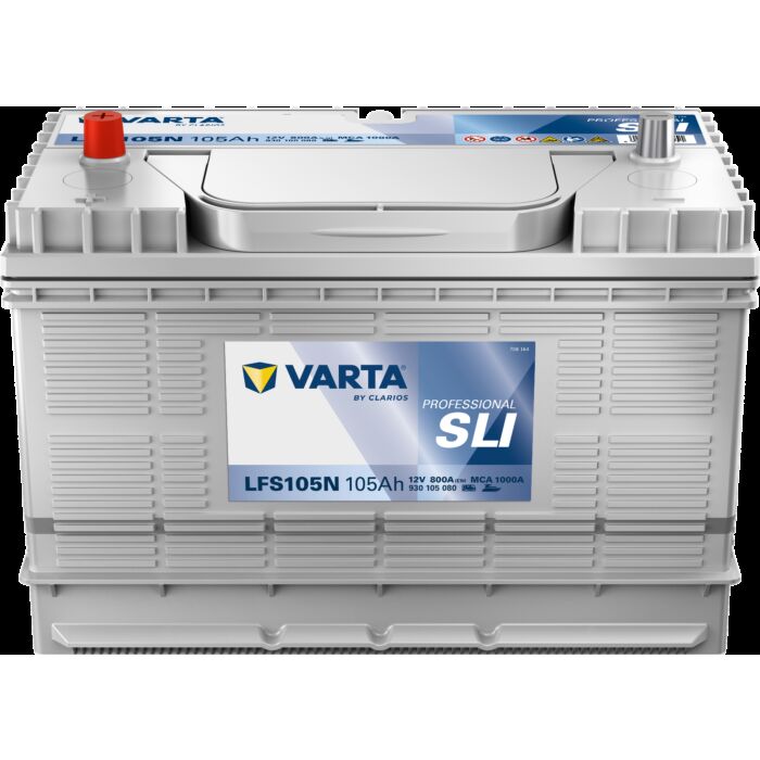 VARTA Fritidsbatteri 12V 105AH 800CCA (330x172x238mm) +midtstilt LFS105N