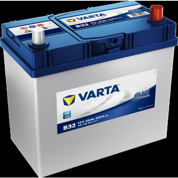 VARTA Blue Dynamic Batteri 12V 45AH 330CCA (238x129x200/227mm) Polstilling 5 - Plusspol til hÃƒÂ¸yre B32