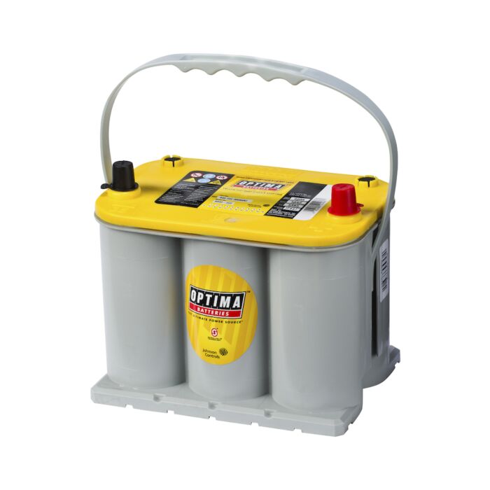 OPTIMA AGM Yellow Top 12V 48AH 660CCA (237x172x197mm) Polstilling 5 - Plusspol til hÃƒÂ¸yre 8040-222