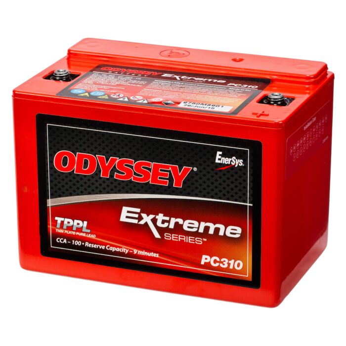 ODYSSEY PC310 AGM Batteri 12V 8AH 100CCA (138x86x99mm) Polstilling 5 - Plusspol til hÃƒÂ¸yre
