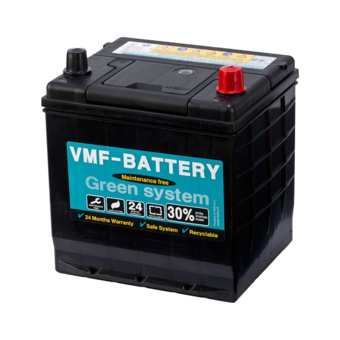 VMF STARTBATTERI 12V 50AH (200x172x200/220mm) Polstilling 5 - Plusspol til hÃƒÂ¸yre