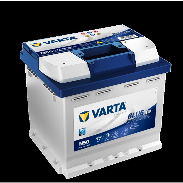 VARTA Blue Dynamic EFB Batteri 12V 50AH 550CCA (207x175x190/190mm) Polstilling 5 - Plusspol til hÃƒÂ¸yre N50
