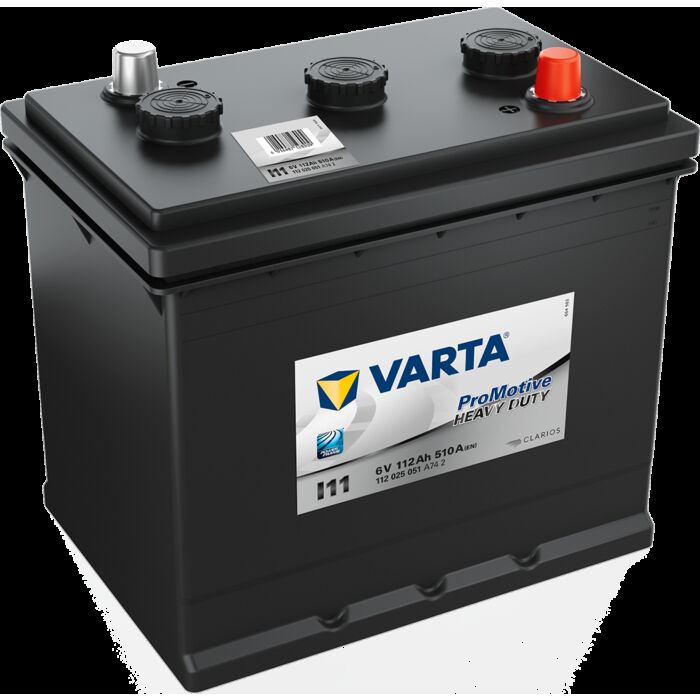 VARTA Promotive HD Batteri 6V 112AH 510CCA (260x175x236mm) +diagonalt I11