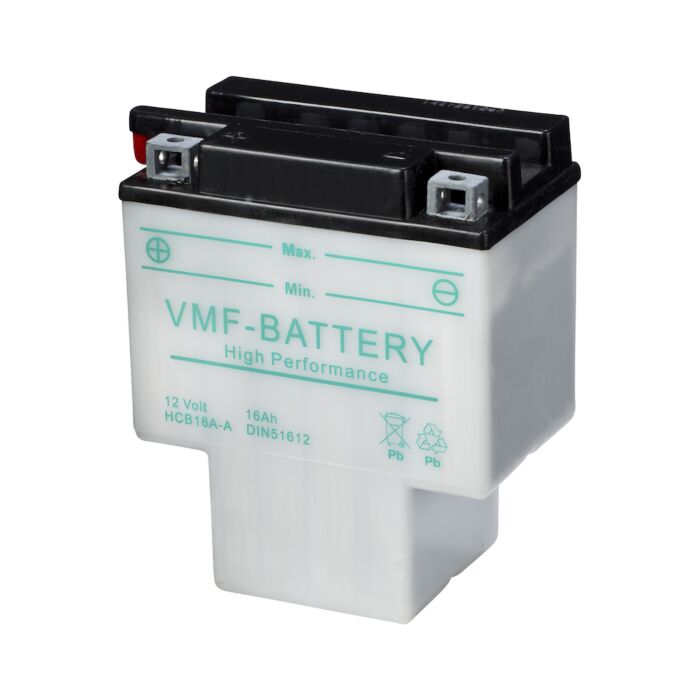 HCB16A-A MC Batteri 12V 16AH 140CCA (151x91x182mm) Polstilling 4 - Plusspol til venstre HCB16A-A