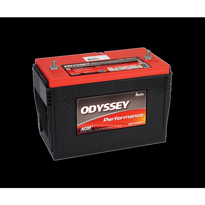 ODYSSEY ODP-AGM31 AGM Batteri 12V 100AH 925CCA (330x172x243mm) Polstilling 4 - Plusspol til venstre (stud)