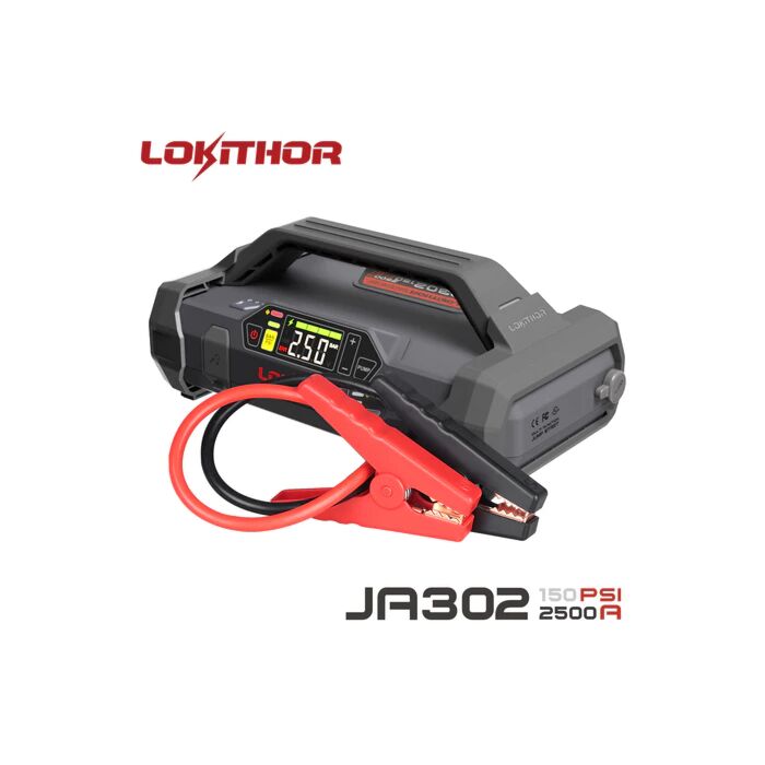 Lokithor Lithium Startbooster 2500A med 150 PSI Luftkompressor