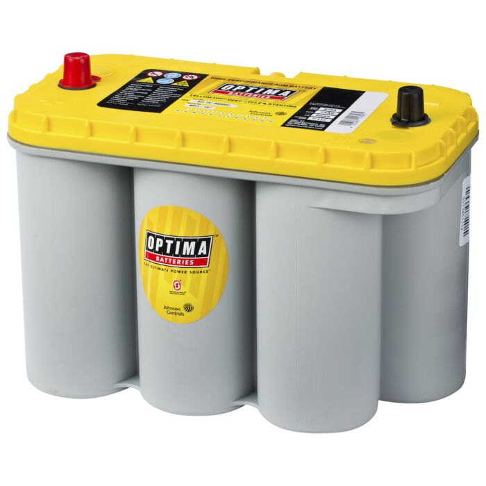 OPTIMA AGM Yellow Top 12V 75AH 975CCA (324x165x238mm) Polstilling 4 - Plusspol til venstre 8051-187