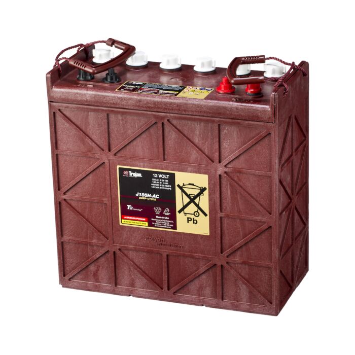 TROJAN Deep Cycle Traksjonsbatteri 12V 225AH (380x176x373mm) Polstilling 5 - Plusspol til hÃƒÂ¸yre