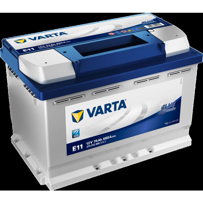 VARTA Blue Dynamic Batteri 12V 74AH 680CCA (278x175x190/190mm) Polstilling 5 - Plusspol til hÃƒÂ¸yre E11