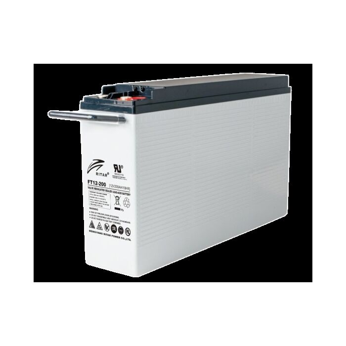 RITAR AGM Batteri 12V 200AH - Frontterminaler