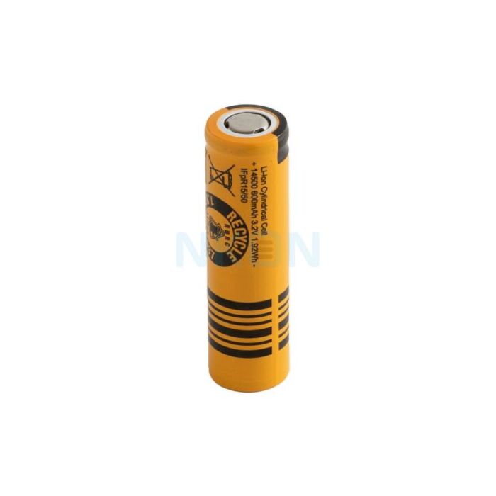 IFR14500 3,2V LiFePo4 batteri AA 600mAh