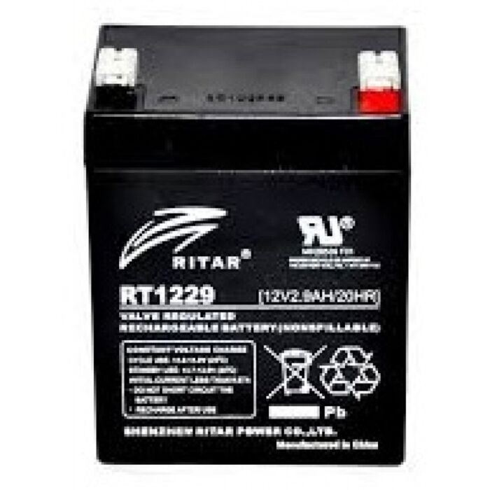 12V 2,9Ah (3Ah) AGM batteri 79x56x99/102 4,8mm T1 