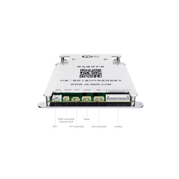 3S 4S - 8S 300A BMS for LiFePo4 med aktiv balansering, bluetooth og varme